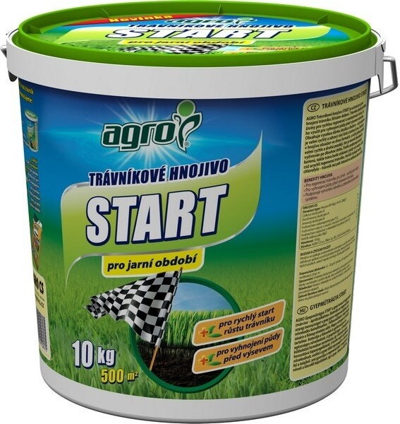 Trávnikové hnojivo START pre jarné obdobie 10 kg (vedro) /Agro/ Trávnikové hnojivo START pre jarné obdobie 10 kg (vedro) /Agro/